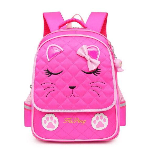 Cat Backpack for Girls, Cute Kids School Bags Bookbags for Elementary School - Picture 1 of 2